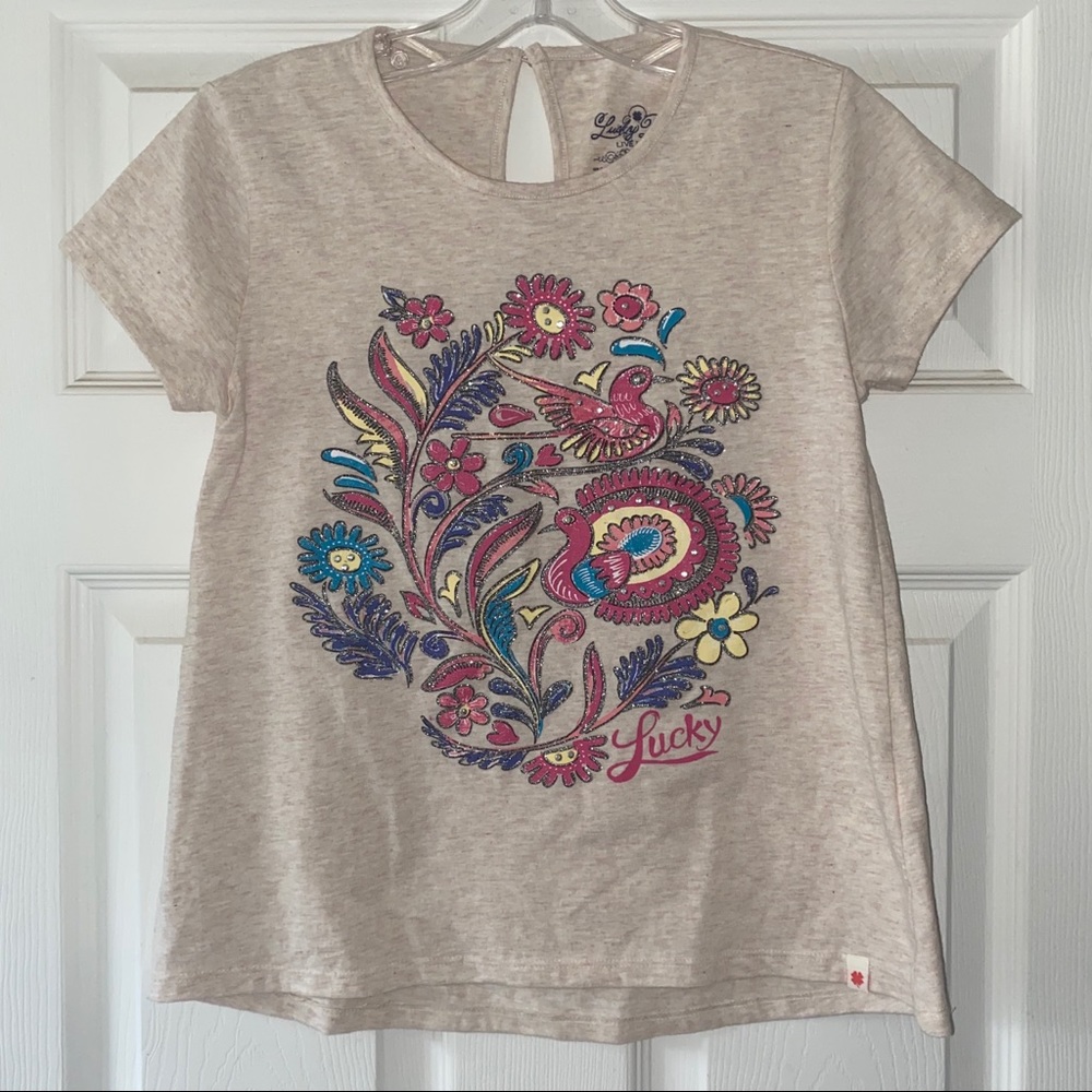 LUCKY BRAND girls tshirt XL